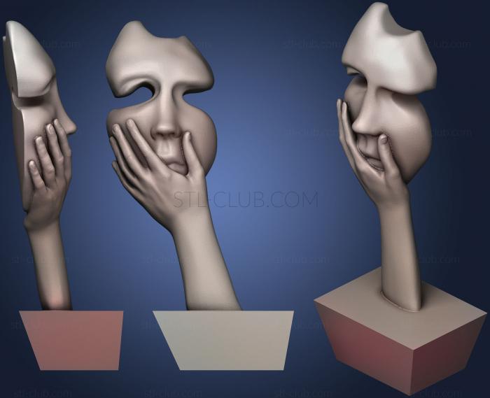 3D мадэль Потрясенная женщина (STL)